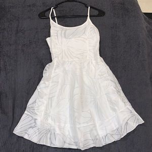 White ruffle dress